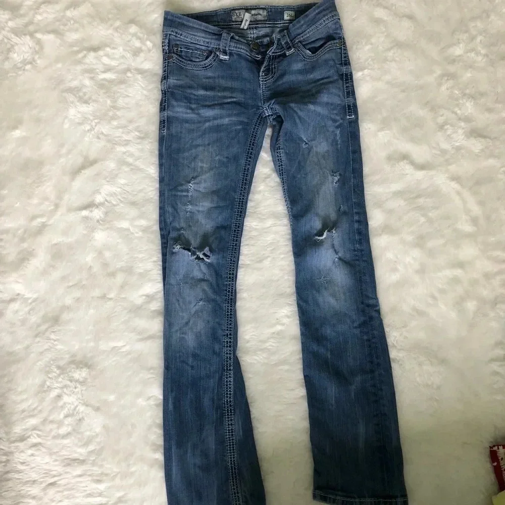 BKE DENIM | distressed bootcut - Picture 2 of 8